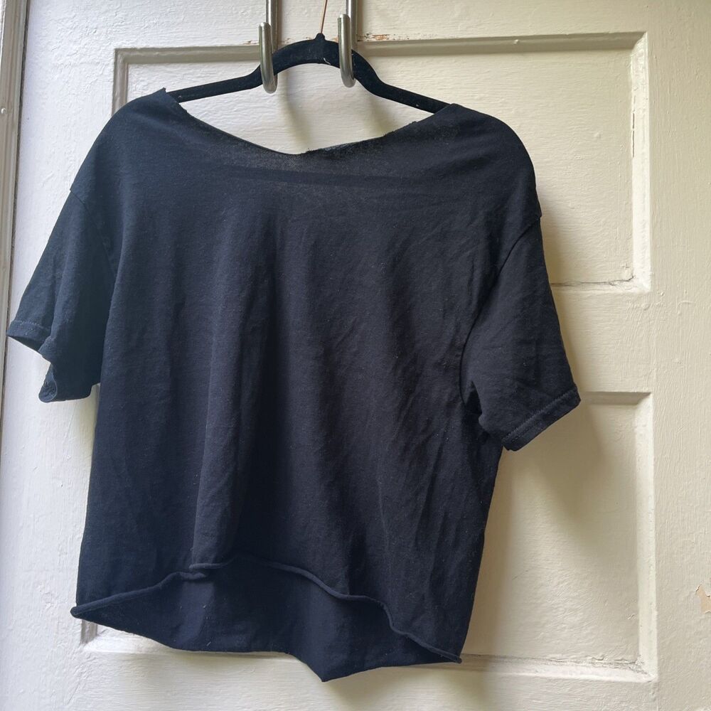 Prince And The Revolution Purple Rain T-shirt M Black Cut off Cropped Festival - Picture 3 of 6